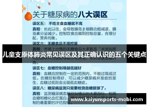 儿童支原体肺炎常见误区及其正确认识的五个关键点